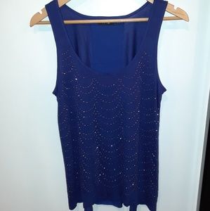 APT9 Blue Tank Top Small